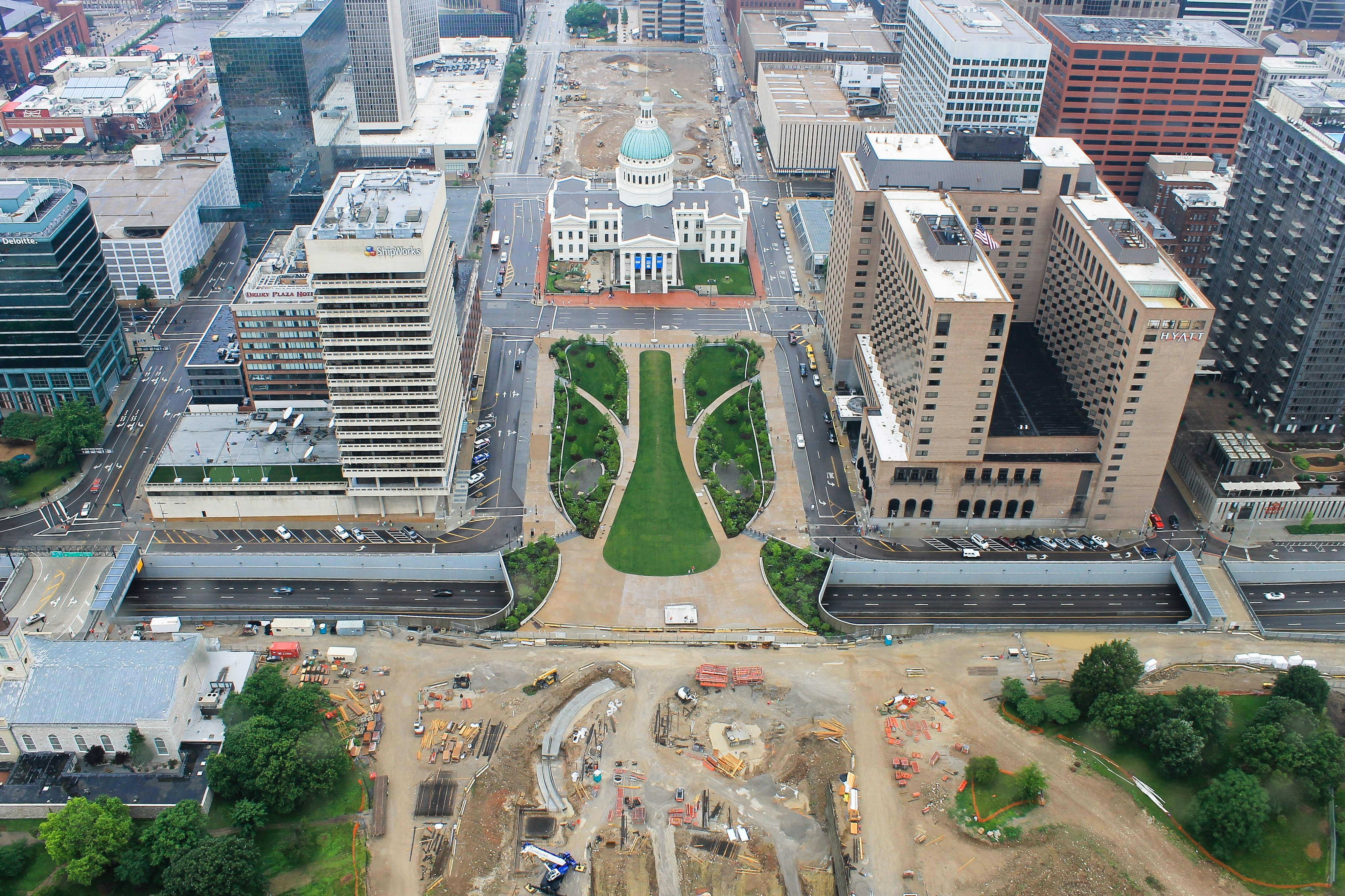 birds eye view of cityscape